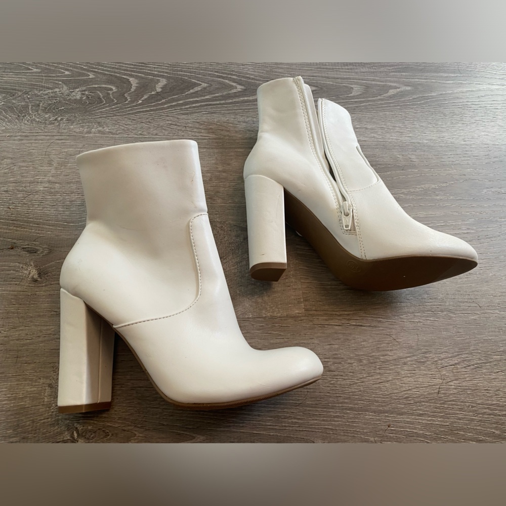 White Ankle Boots